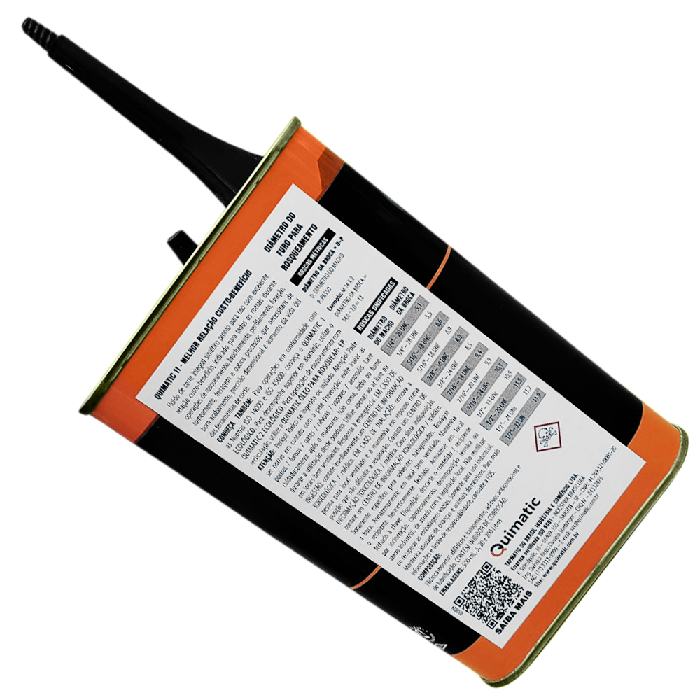 FLUIDO DE CORTE PARA TODOS TIPOS DE METAIS TIPO11 QUIMATIC TAPMATIC AJ1 - 500ML - Imagem 4