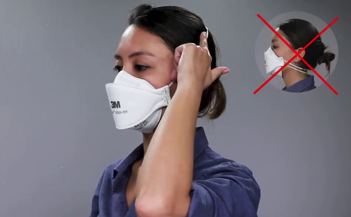 MASCARA RESPIRADOR S/ VALVULA PFF2 3M AURA 9320+BR BRANCO HB004385173 - Imagem 4