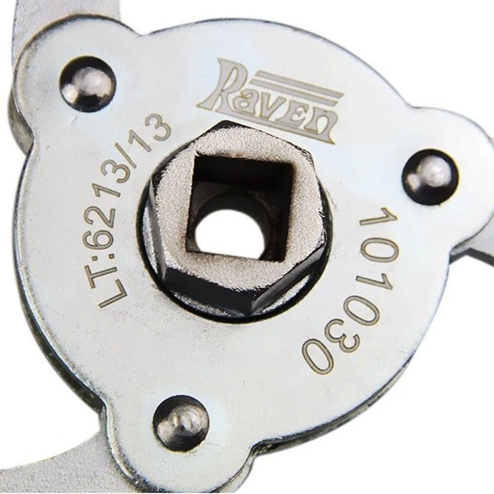 SACA FILTRO DE ÓLEO ENCAIXE DE 1/2 SEXTAVADO COM 3 GARRAS 70 A 100 MM RAVEN R101030 - Imagem 2
