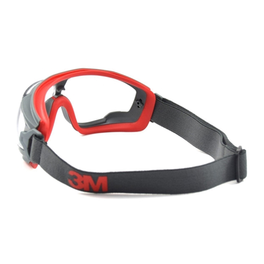 OCULOS DE SEGURANÇA AMPLA VISAO TRANSPARENTE AR/AE COM BORRACHA 3M HB004639769 GG500 - Image 3