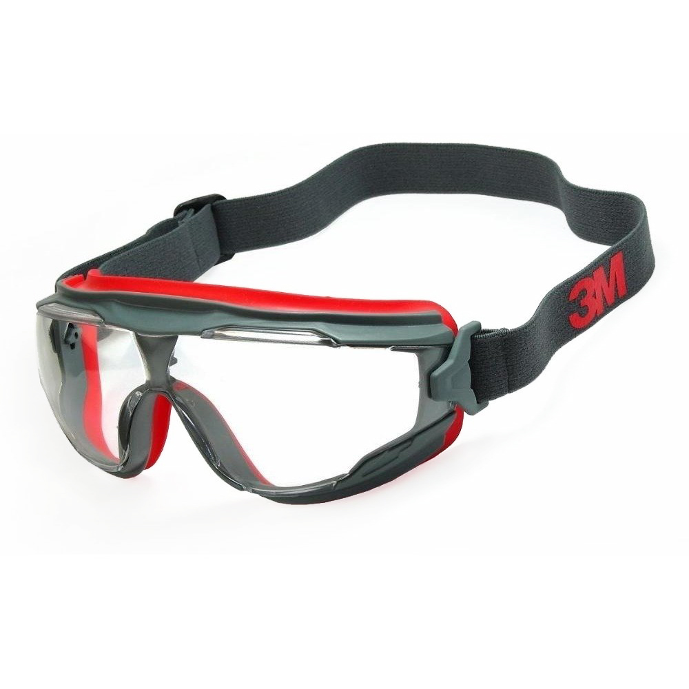 OCULOS DE SEGURANÇA AMPLA VISAO TRANSPARENTE AR/AE COM BORRACHA 3M HB004639769 GG500 - Image 2