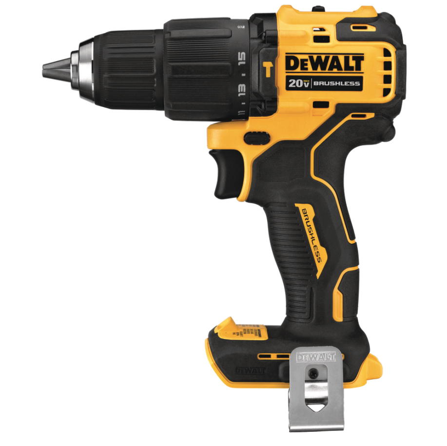 PARAFUSADEIRA/FURADEIRA DE IMPACTO 1/2″ A BATERIA 20V 65NM ATOMIC BRUSHLESS DEWALT DCD709D2BR – COM 2 BATERIA 2AH,CARREGADOR,BOLSA NYLON - Imagem 2