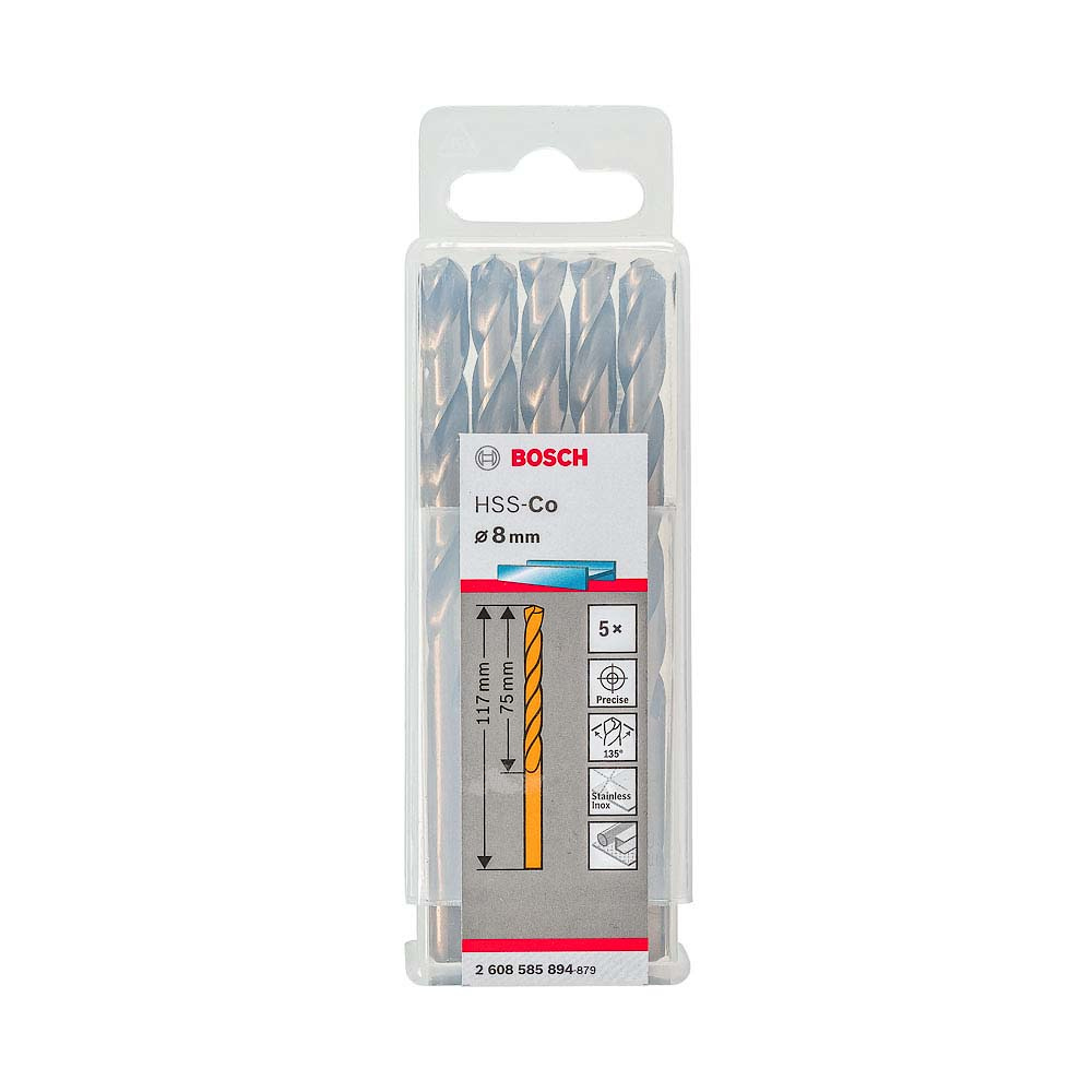 BROCA AR BOSCH COBALTO 2608585894 8.00MM *CAIXA COM 05UN*