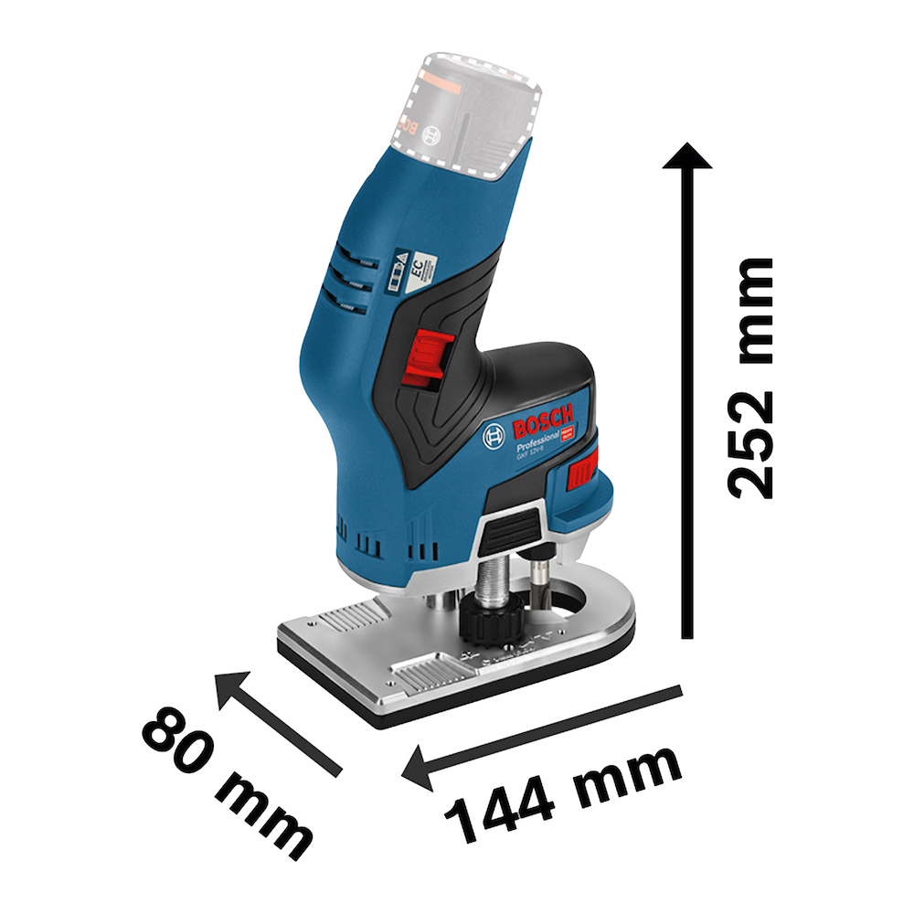 Tupia, Fresadora, Router GKF 12V-8 Bosch