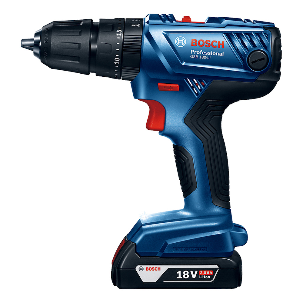 PARAFUSADEIRA/FURADEIRA DE IMPACTO 1/2" A BATERIA 18V BOSCH GSB180LI 06019F83E0 COM 2 BATERIA 2.0AH, CARREGADOR BIVOLT, MALETA - Image 2