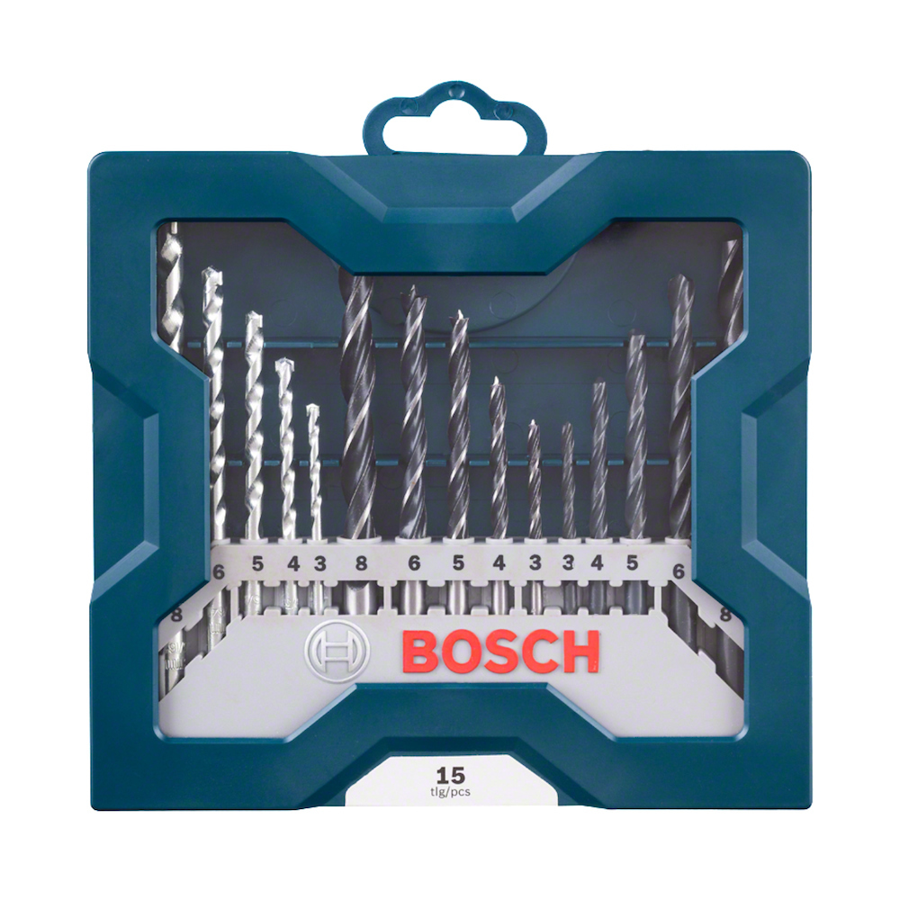 MINI XLINE COM 15 BROCAS PARA PERFURAR BOSCH 2607017504