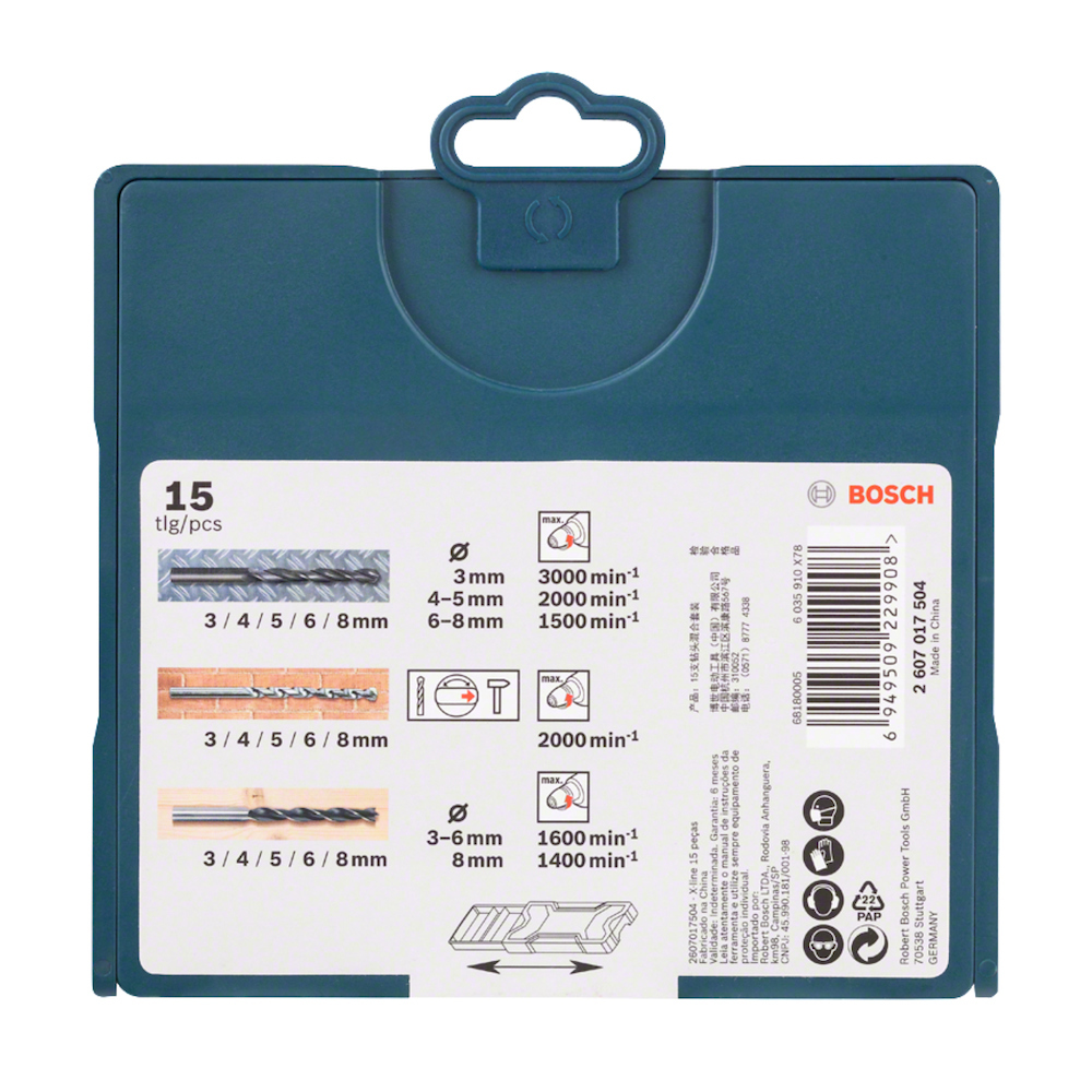 MINI XLINE COM 15 BROCAS PARA PERFURAR BOSCH 2607017504 - Image 3