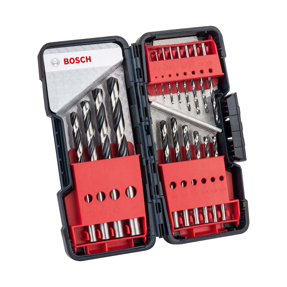 JOGO DE BROCA PARA METAL AR HSS POINTTEQ COM 18 PEÇAS TOUGHBOX BOSCH 2608577350