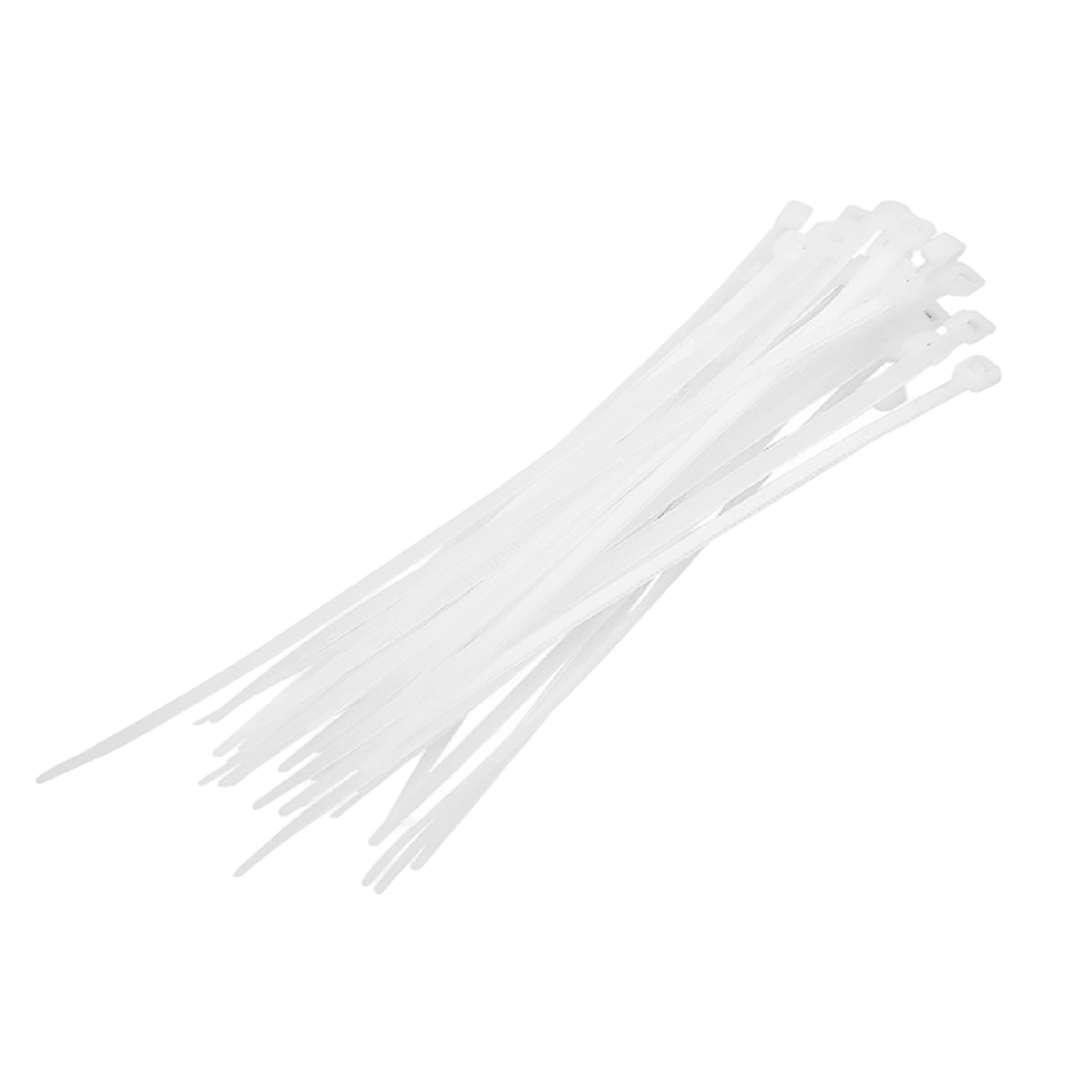 ABRAÇADEIRA DE NYLON BRANCO 100MMX2.5MM COM 100 UNIDADES BRASFORT 8625 - Image 2