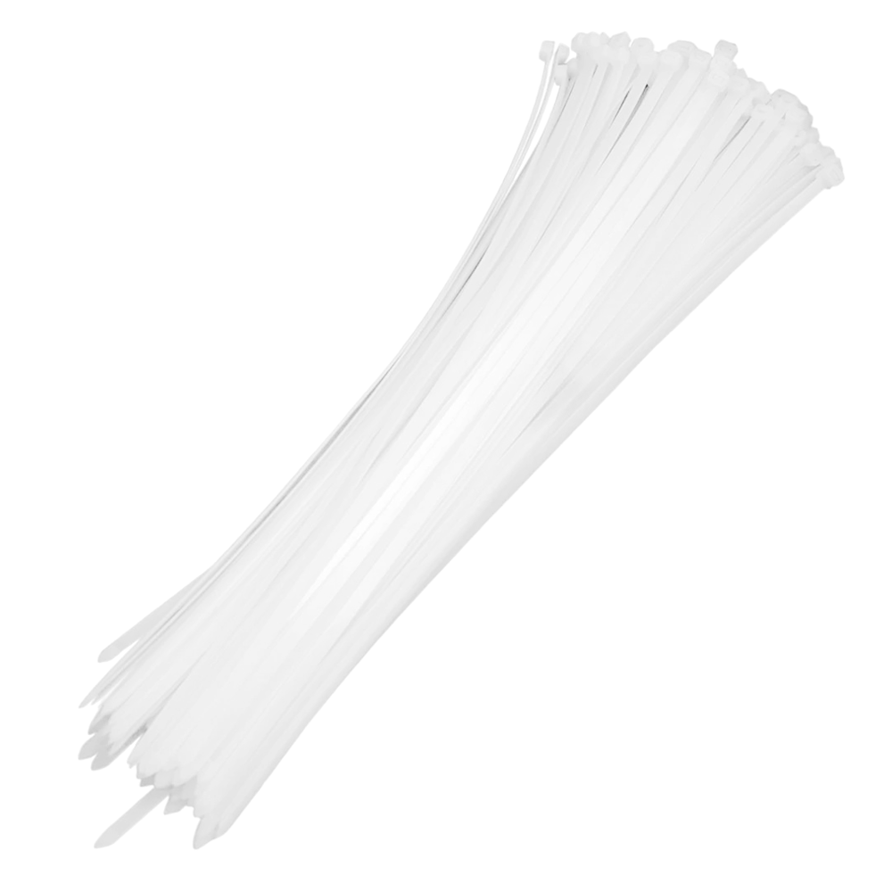 ABRAÇADEIRA DE NYLON BRANCO 100MMX2.5MM COM 100 UNIDADES BRASFORT 8625