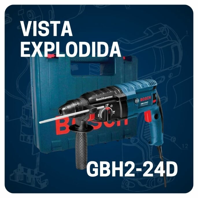 VISTA EXPLODIDA MARTELETE BOSCH GBH2-24D