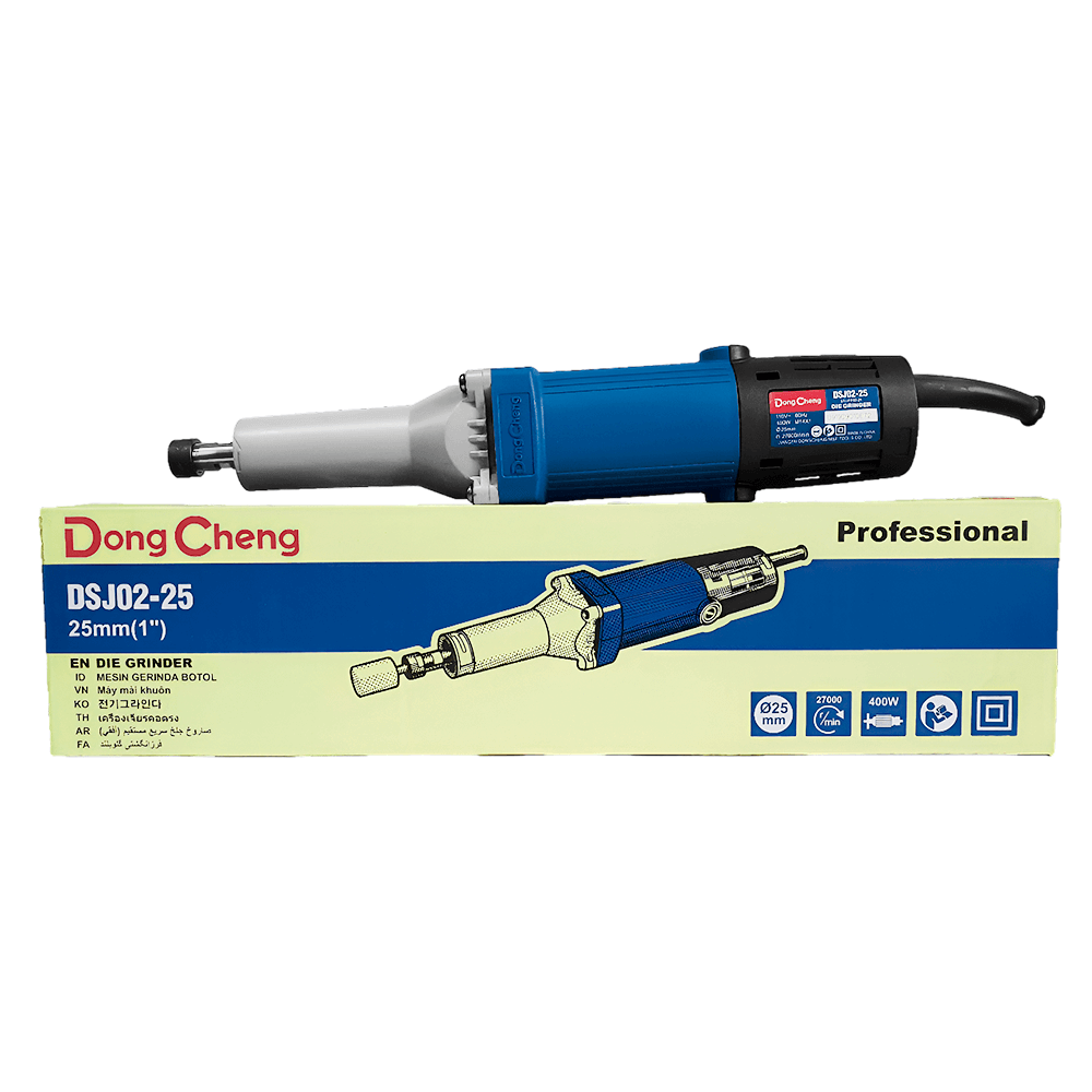RETIFICA RETA COM PINÇA 6MM E 1/4" 400W DONGCHENG DSJ02-25 220V