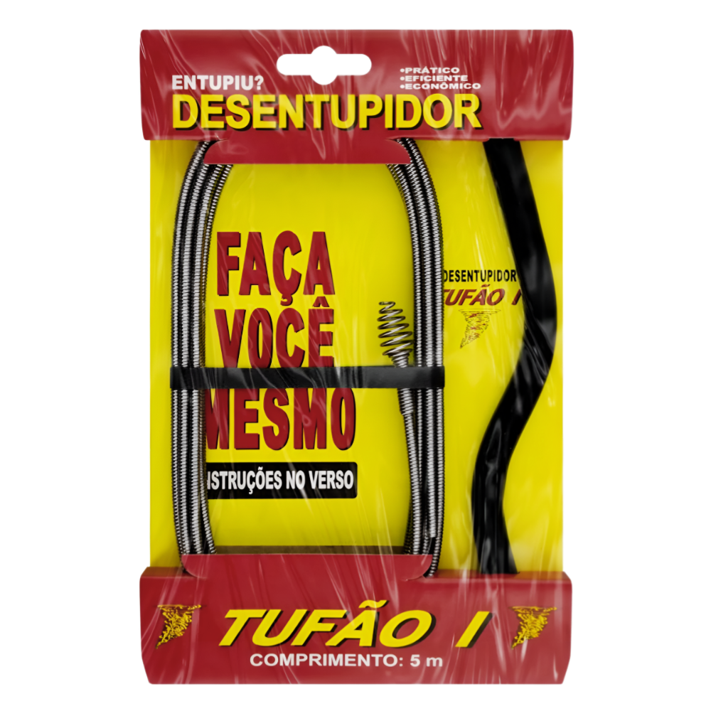 DESENTUPIDOR PARA ENCANAMENTO TUFÃO I 05 METROS OVERTIME
