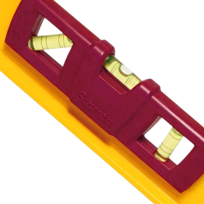 NIVEL BOLHA 12" (300MM) TRAPEZOIDAL DE ALUMINIO COM BASE MAGNETICA COM 3 BOLHAS 1 PRUMO, 1 NIVEL, 1 45° STARRETT KLTS-12 - Image 3