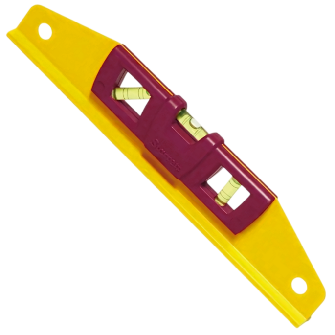 NIVEL BOLHA 12" (300MM) TRAPEZOIDAL DE ALUMINIO COM BASE MAGNETICA COM 3 BOLHAS 1 PRUMO, 1 NIVEL, 1 45° STARRETT KLTS-12