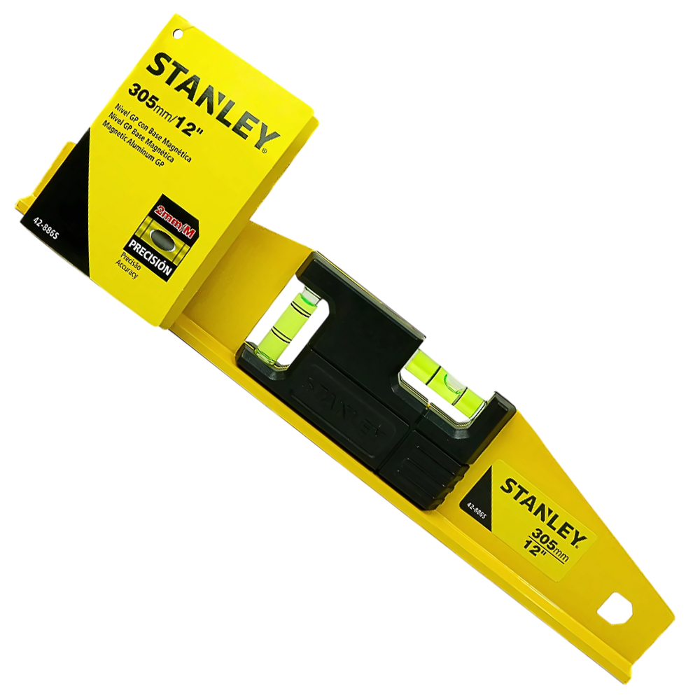 NIVEL BOLHA 14" (350MM) TRAPEZOIDAL DE ALUMINIO COM BASE MAGNETICA STANLEY 42-887S - Image 3