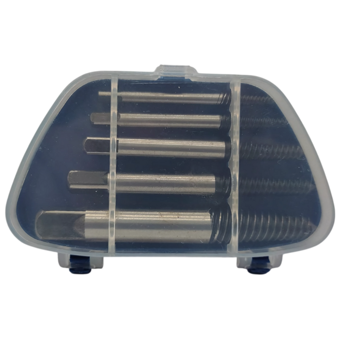 KIT SACA PARAFUSO MANUAL EXTRATOR DE PARAFUSOS COM 5 PEÇAS M3 A M18 BRASFORT 8114