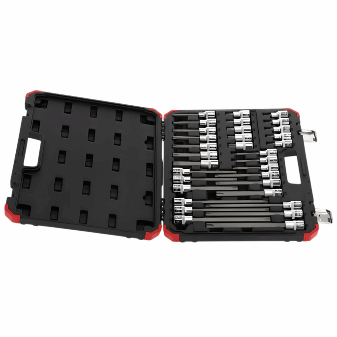 JOGO DE SOQUETES TORX T20 A T70 1/2" TX COM 32 PEÇAS 3301577 R68003032 GEDORE RED - Image 5