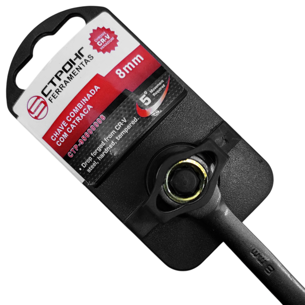 CHAVE COMBINADA COM CATRACA 8MM CTPOHR CTP95600008 - Image 2