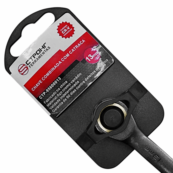 CHAVE COMBINADA COM CATRACA 13MM CTPOHR CTP95600013 - Image 2