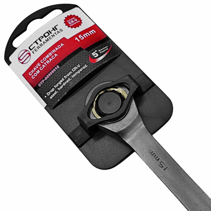 CHAVE COMBINADA COM CATRACA 15MM CTPOHR CTP95600015 - Image 2