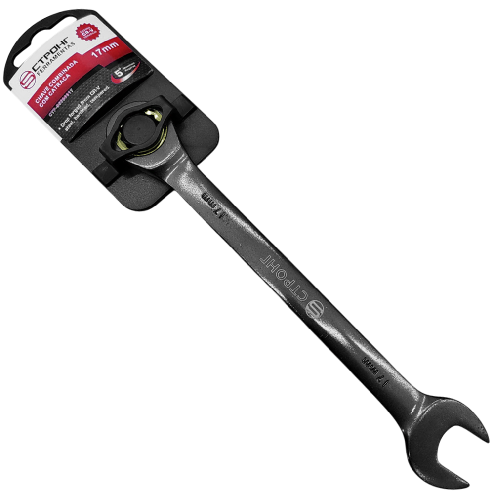 CHAVE COMBINADA COM CATRACA 17MM CTPOHR CTP95600017