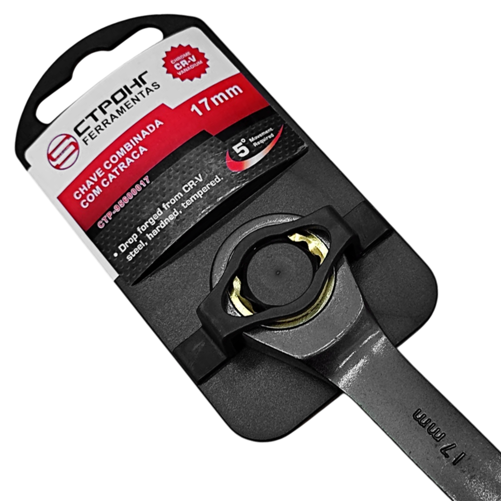 CHAVE COMBINADA COM CATRACA 17MM CTPOHR CTP95600017 - Image 2