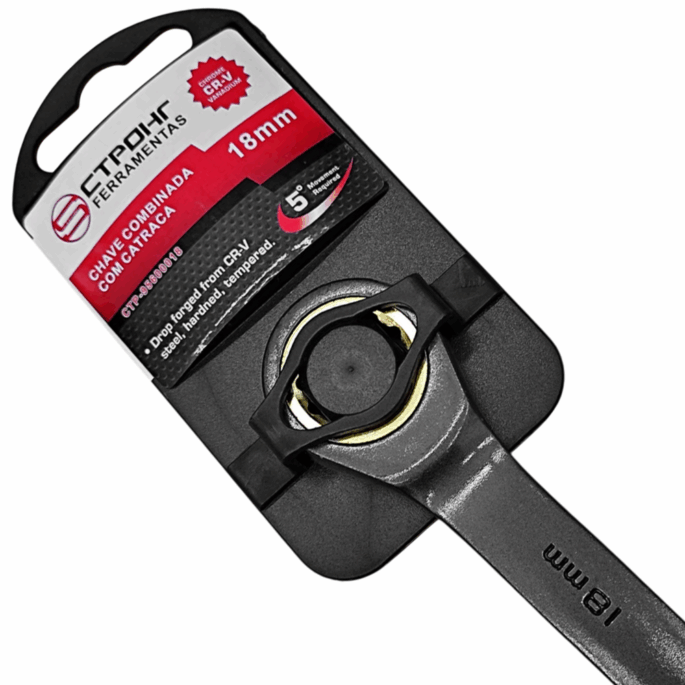 CHAVE COMBINADA COM CATRACA 18MM CTPOHR CTP95600018 - Image 2