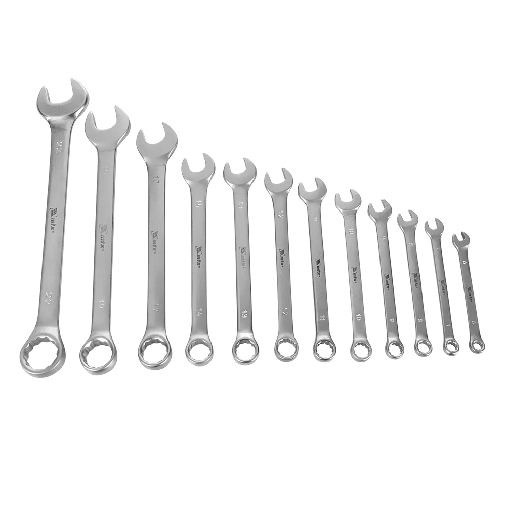 JOGO DE CHAVE COMBINADA 12 PEÇAS 6A22MM CROMO VANADIUM MTX 154129 - Image 3