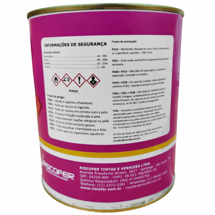 TINTA PARA TRACAGEM 1100/820 900ML RISCOFER AZUL RISCO30 - Image 3