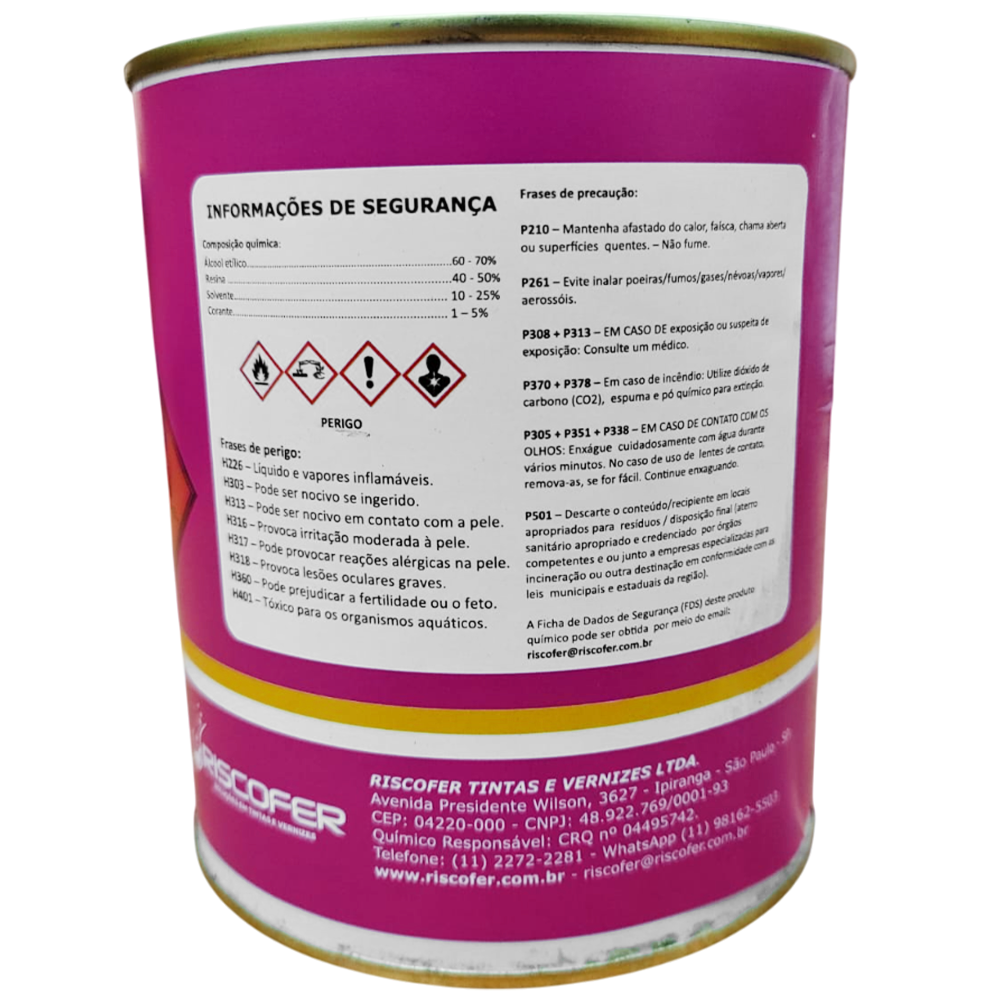 TINTA PARA TRACAGEM 1100/820 900ML RISCOFER AZUL RISCO30 - Image 3
