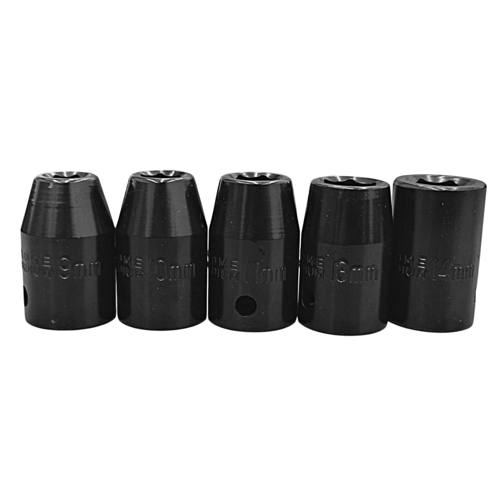 JOGO DE SOQUETE DE IMPACTO SEXTAVADO 1/2" COM 9 PEÇAS - TAMANHO 9,10,11,13,14,17,19,21,24MM COMPRIMENTO 38MM PUMA IS1001 - Image 3