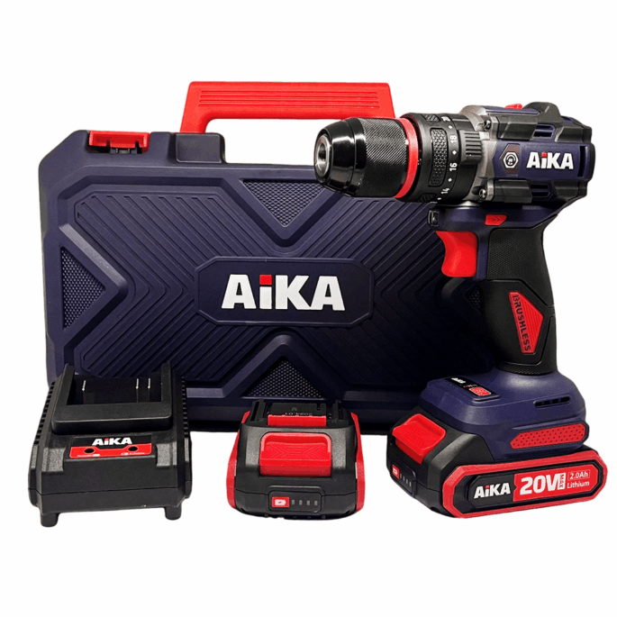 PARAFUSADEIRA/FURADEIRA DE IMPACTO 1/2" A BATERIA 20V AIKA AD-DR13A 60NM - COM 02 BATERIA 2.0AH, CARREGADOR BIVOLT E MALETA - Image 4