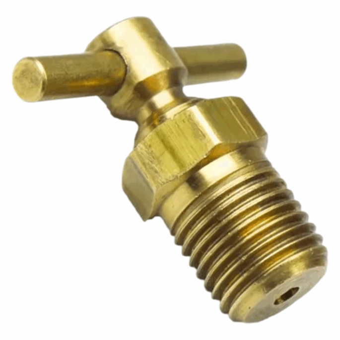 VALVULA DE ESCOAMENTO TIPO DRENO PURGADOR EM LATÃO 1/4" USO RESERVATORIO DO COMPRESSOR DE AR SCHULZ 830.1684-0 - Image 2
