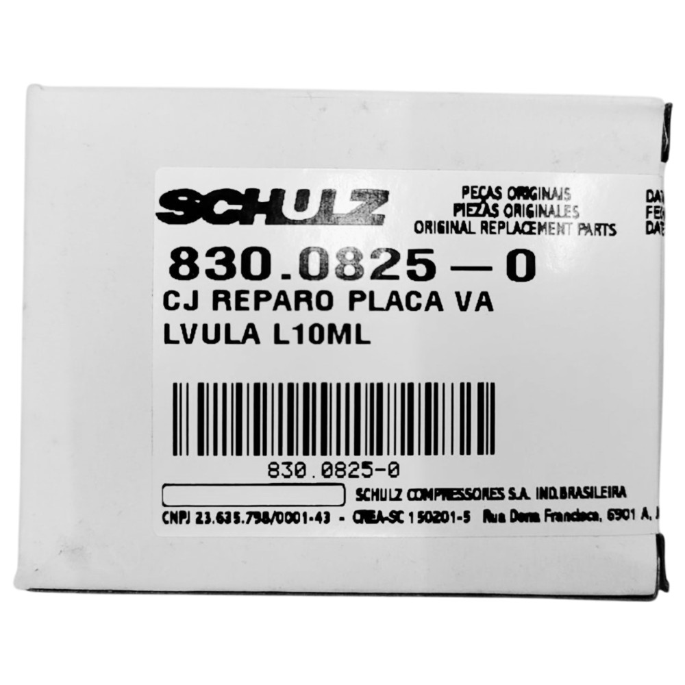 CONJUTO REPARO PARA PLACA DE VALVULA DE ADMISSÃO E COMPRESSAO DO AR, PARA COMPRESSOR DE AR MSL10ML, COM 14 PEÇAS SCHULZ 830.0825-0 - Image 3