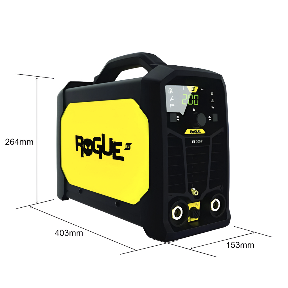 INVERSORA DE SOLDA TIG 200A DC ESAB 0752314 ROGUE LHN ET 205iP - 220V - MODELO ANTIGO ROGUE ET 202iP - Image 3