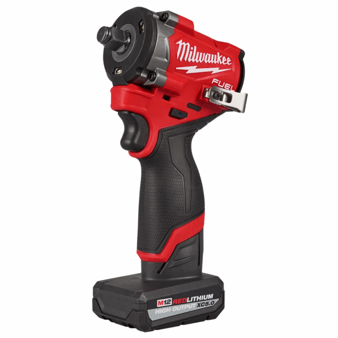 CHAVE DE IMPACTO 1/2" A BATERIA 12V M12 FUEL 542NM MILWAUKEE 2563-159N - COM 01 BATERIA 5.0AH, 01 CARREGADOR E BOLSA - Image 3