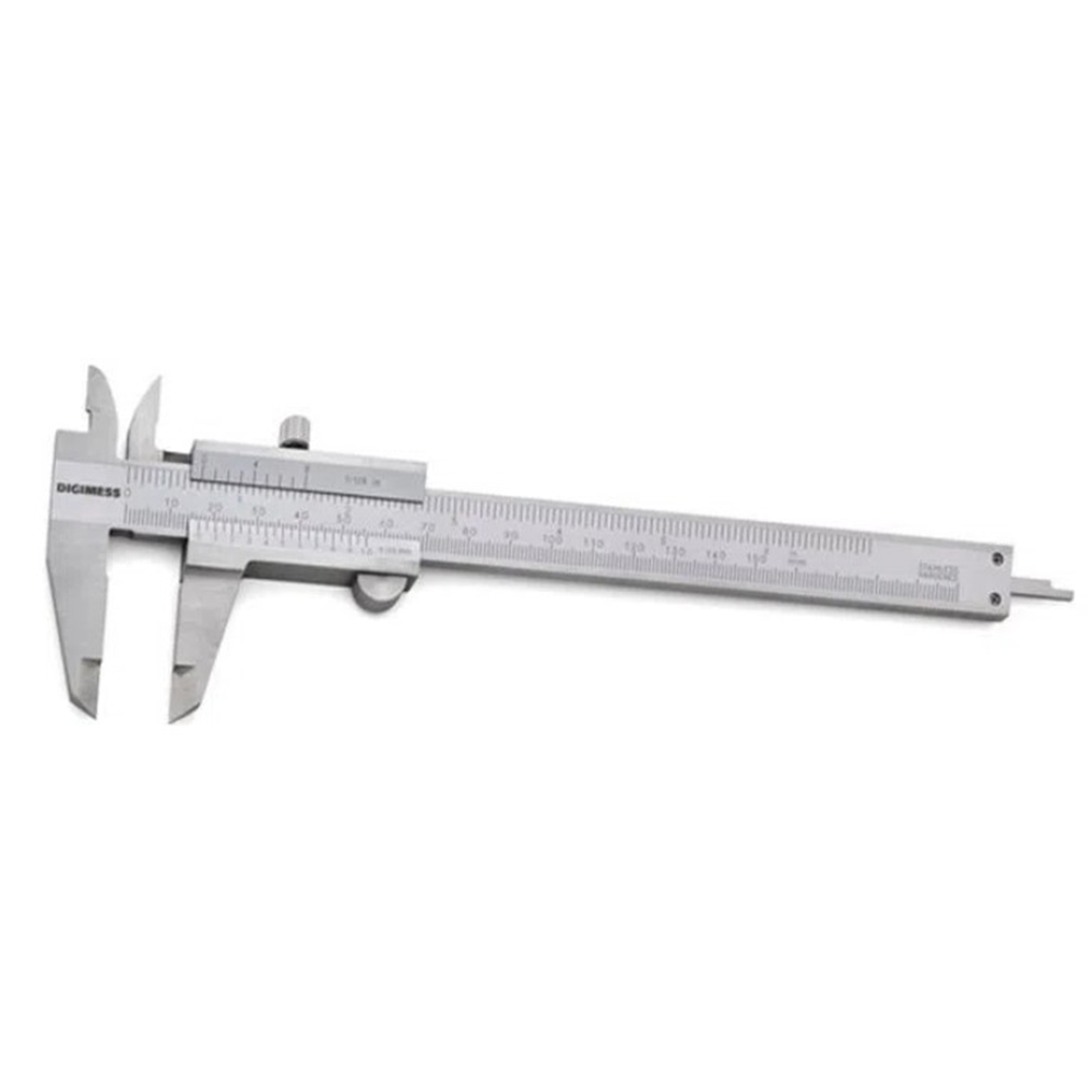 PAQUIMETRO UNIVERSAL 200MM (8") GRADUACAO 0.05MM/1/128" DIGIMESS 100.003 056413