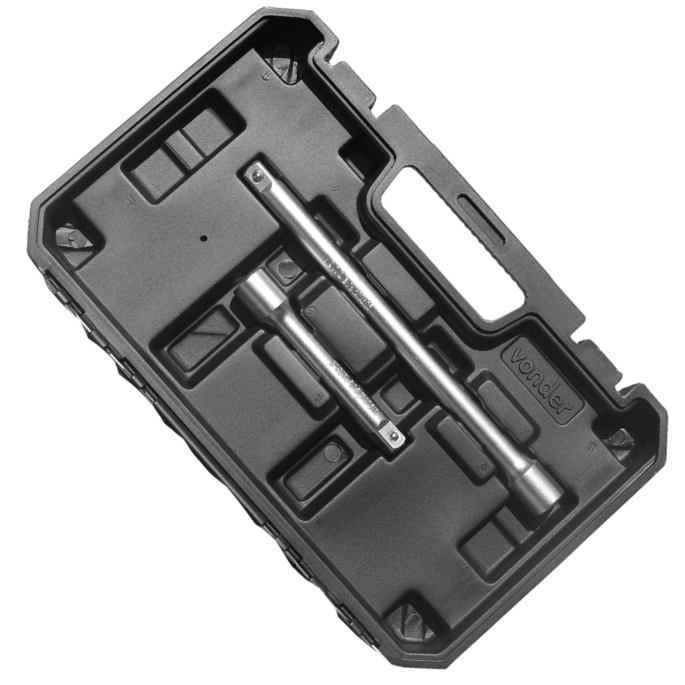 JOGO DE CHAVE DE CATRACA 1/2" SOQUETES ESTRIADOS COM 22PCS 08 A 32MM VONDER 3029008032 - Image 4