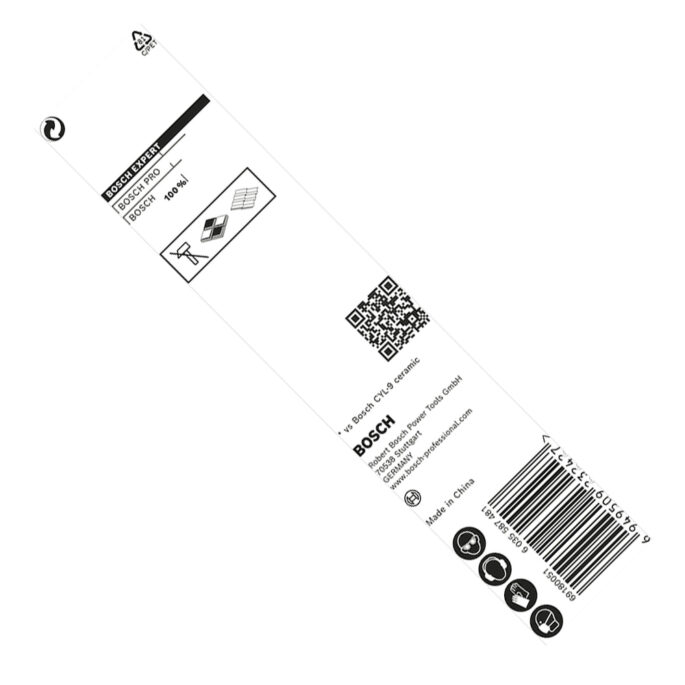 BROCA MULTIMATERIAL EXPERT HEX9 HARD CERAMIC 06X90MM BOSCH 2608900590 - ENCAIXE HEXAGONAL 1/4 - Image 5