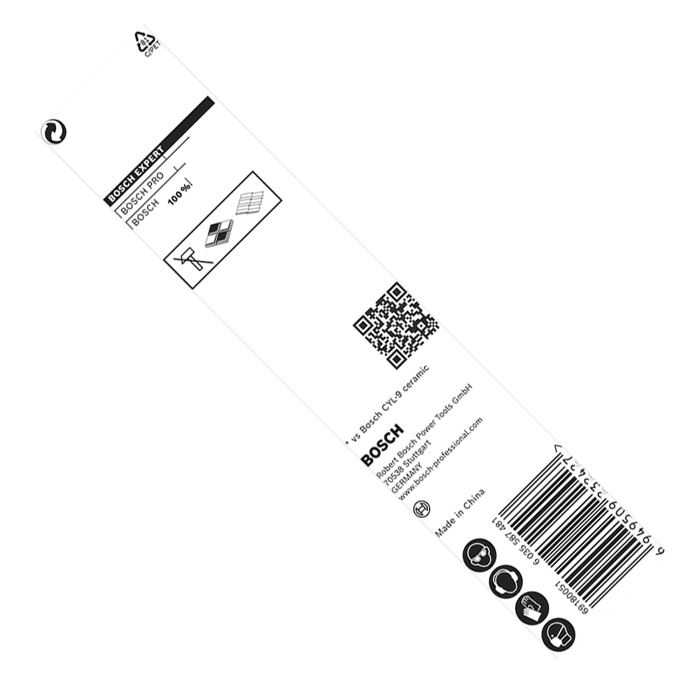BROCA MULTIMATERIAL EXPERT HEX9 HARD CERAMIC 06X90MM BOSCH 2608900590 - ENCAIXE HEXAGONAL 1/4 - Image 5