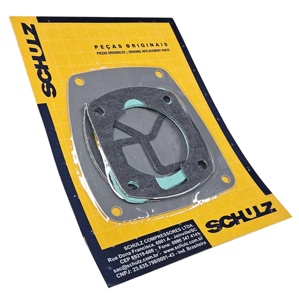CONJUNTO JUNTAS SORTIDAS DE VEDAÇÃO COM 07 PEÇAS, PARA VEDAÇÃO DO AR NO COMPRESSOR DE AR CSV 5,2 E CSV 10 PRO SCHULZ 830.2108-0 - Image 2