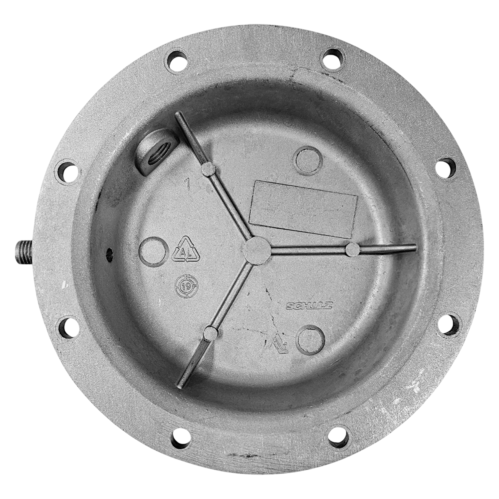 TAMPA EM ALUMINIO, COM ORIFICIOS DE FIXAÇÃO COMPRESSOR DIAFRAGMA ISENTO DE OLEO MS2,2 SCHULZ 033.0019-6/AT - Image 3