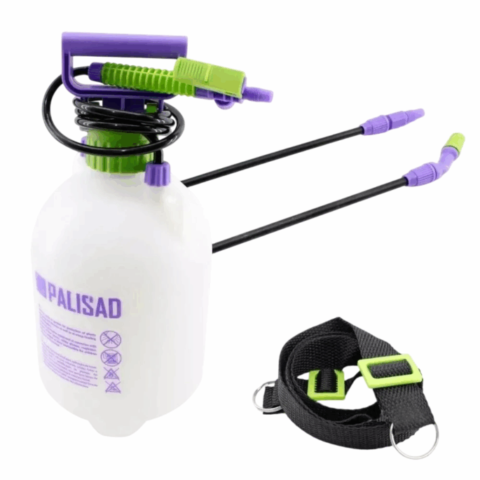 PULVERIZADOR MANUAL 5 LITROS COM BOMBA, MANGUEIRA E ASPERSOR PALISAD 647408 - Image 2