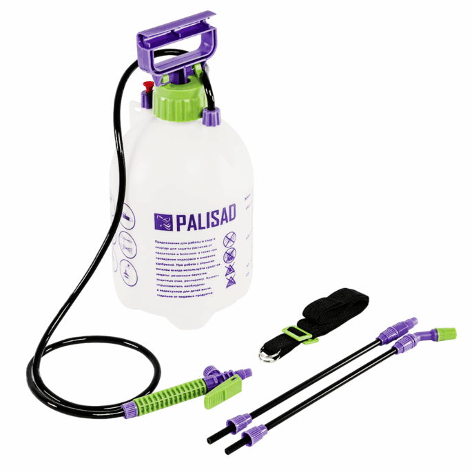 PULVERIZADOR MANUAL 5 LITROS COM BOMBA, MANGUEIRA E ASPERSOR PALISAD 647408