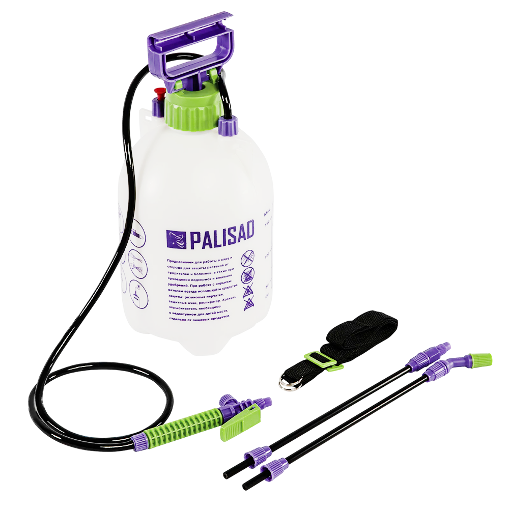 PULVERIZADOR MANUAL 5 LITROS COM BOMBA, MANGUEIRA E ASPERSOR PALISAD 647408