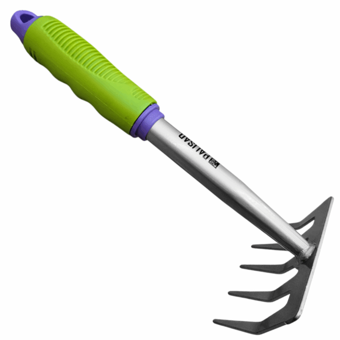 ANCINHO/RASTELO 5 DENTES 110X280MM COM REVESTIMENTO PROTETOR E CABO EMBORRACHADO PALISAD 630038