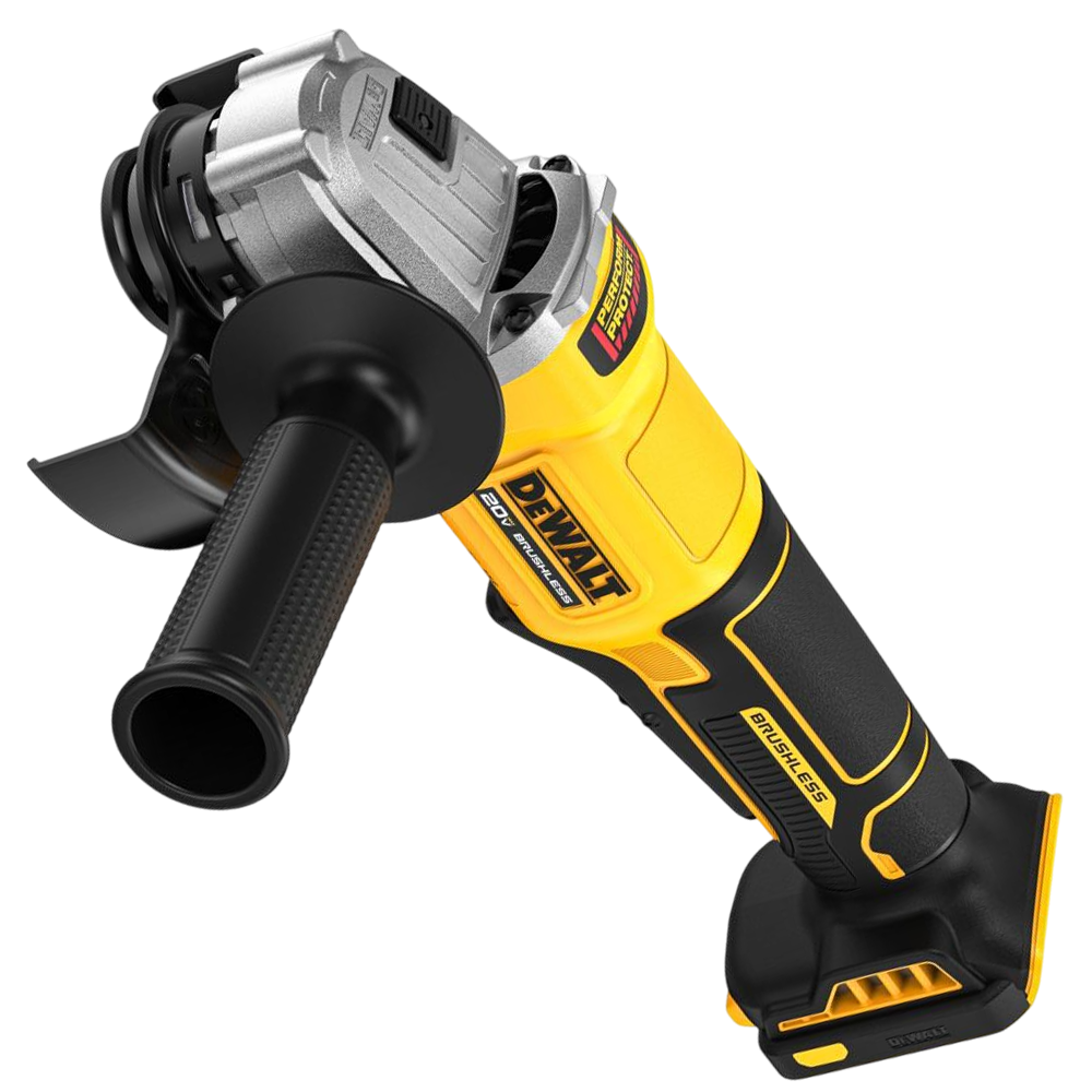 ESMERILHADEIRA ANGULAR 4.1/2" (115MM) A BATERIA 20V BRUSHLESS DEWALT DCG408B-B2 - SOMENTE A MAQUINA
