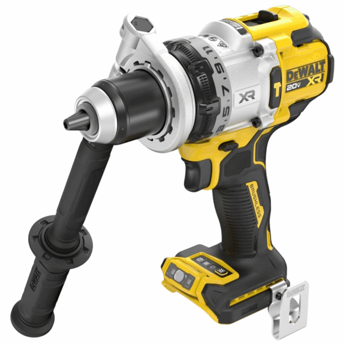 PARAFUSADEIRA/FURADEIRA DE IMPACTO 1/2 A BATERIA 20V BRUSHLESS PREMIUM 169NM DEWALT DCD1007BB3 - SOMENTE A MAQUINA