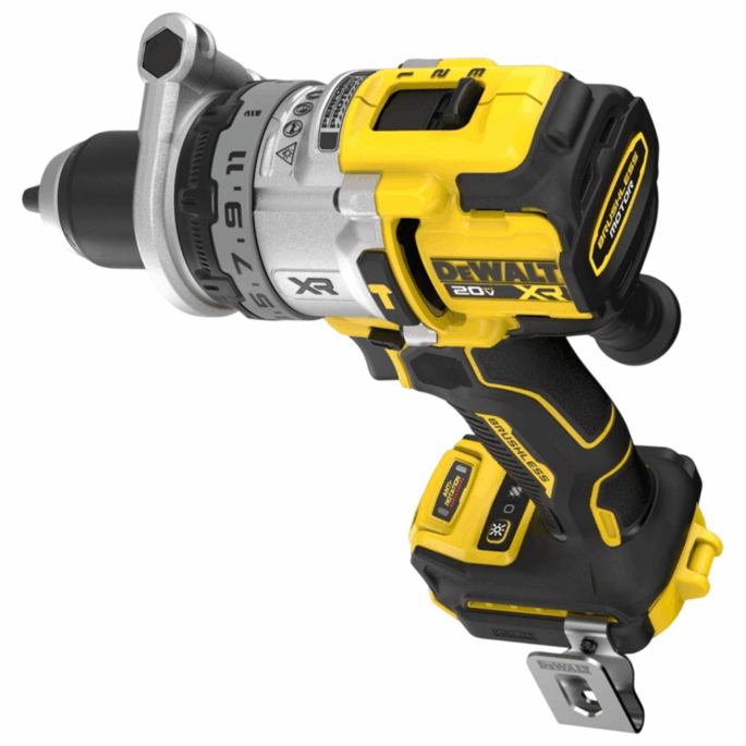 PARAFUSADEIRA/FURADEIRA DE IMPACTO 1/2 A BATERIA 20V BRUSHLESS PREMIUM 169NM DEWALT DCD1007BB3 - SOMENTE A MAQUINA - Image 3